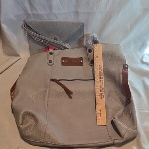 Montana West Large Hobo Laptop Slouchy Shoulder Handbag w/coin pouch - Gray